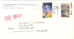 2007. USA, The Letter By Air-mail Post From Nashotah(Wisconsin) To Moldova - Brieven En Documenten