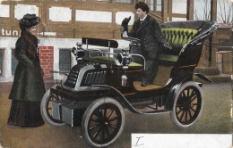 Automobile - Adler Vis à Vis 1900 - Couple - Serie 1158 - Carte Précurseur - Voitures De Tourisme