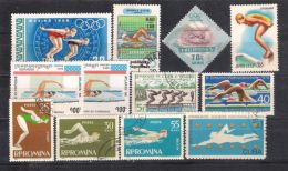 Lot 179 Sports Swimming Small Collection 12 Different  MNH,used - Swimming