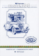 Czech Republic - 2013 - 50th Anniversary Of Czech Mercedes-Benz Club - Special Numbered Commemorative Sheet - Cartas & Documentos