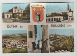 CPSM PUYLAURENS (Tarn) - Souvenir De....5 Vues - Puylaurens