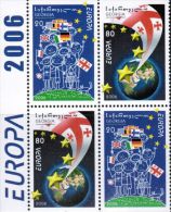 Georgia 2006, EUROPA, 4v In Combination Of 2 Tete-beche Pairs - Georgia