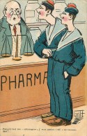 GRIFF-  ILLUSTRATEUR -MARINS - PHARMACIEN - CPA   - VOIR 2 SCANS. - Griff