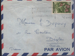 Lettre De Abidjan RP 4-2 1963 Flamme =o " Visitez La Foire De Bouaké 26 Janvier-4 Février 1963" - Covers & Documents