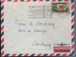 Lettre De Abidjan RP 14-3 1964 Flamme =o " Les P Et T Vous Offre Des Situations D´Avenir...." - Briefe U. Dokumente