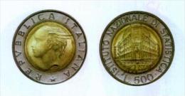 1996 - 500 LIRE BIMETALLICA ISTAT - 500 Liras