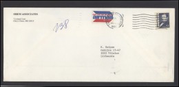 USA 211 Cover Brief Postal History Personalities Air Mail - Marcophilie