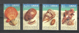 HONG KONG,  HONGKONG, 1997, Sea Shells, Marine Life, Seashell,  Seashells, Set 4 V,   MNH, (**) - Ongebruikt