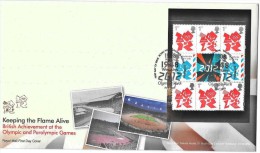 GB 2012 Booklet Pane DP447 Ex Prestige Book - FDC - (see Scan & Note B4 Bidding) - 2011-2020 Em. Décimales