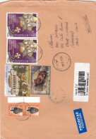 Romania 2011 - Lettera Racc. X L'Italia Affrancata Con 6 Stamps - Marcofilia