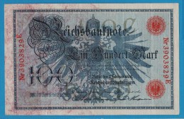 DEUTSCHES REICH 100 MARK 7.02.1908  Alpha 3903829E  P#33a - 100 Mark