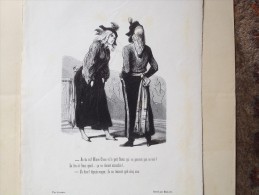 Gravure HUMORISTIQUE , GAVARNI,  VERS 1900, LA VIE DE JEUNE HOMME - Collections