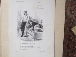 Gravure HUMORISTIQUE , GAVARNI,  VERS 1900, LA VIE DE JEUNE HOMME - Collezioni
