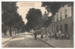 93 - VILLETANEUSE - Avenue De St-Denis - Edition Leblond - Café Leblond - Villetaneuse