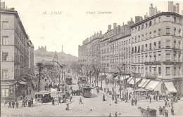 LYON   COURS GAMBETTA   TRAMWAYS    PUB  BYRRH - Lyon 7