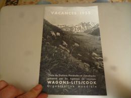 CB9 LC146 Choix De Stations Thermales Et Climatiques  Françaises Présenté Par Wagons Lits Cook 1955 - Chemin De Fer
