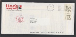 USA 244 Cover Brief Postal History Air Mail Personalities - Postal History