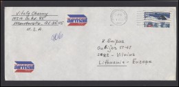 USA 248 Cover Brief Postal History Air Mail Antarctic Treaty - Postal History