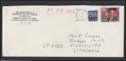 USA 251 Cover Brief Postal History Air Mail Personalities Elvis Presley Music - Postal History