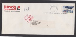 USA 253 Cover Brief Postal History Air Mail Antarctic Treaty - Postal History