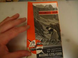 CB9 LC146 Dépliant Agences De Voyages Wagons Lits Cook Vacances 1956 - Railway