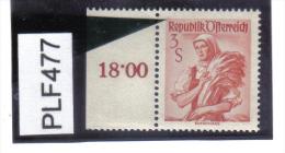 PLF477 ÖSTERREICH 1948/58 Michl 922  PLATTENFEHLER  FARBPUNKT  Siehe ABBILDUNG - Varietà & Curiosità