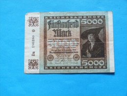 GERMANY   5000  MARK   1922 - 5.000 Mark