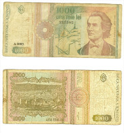 Romania: 1.000 Lei 1991 - Roumanie