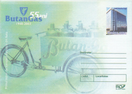 38838- BUTAN GAS COMPANY, GAS ENERGY, COVER STATIONERY, 2003, ROMANIA - Gas