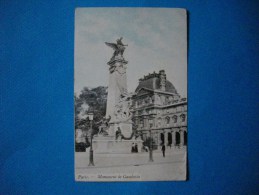 PARIS  -  75  -  Monument De Gambetta - Standbeelden