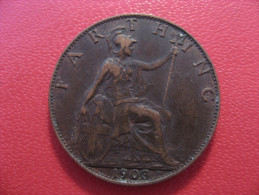 Grande-Bretagne - UK - Farthing 1903 Edward VII 4129 - B. 1 Farthing