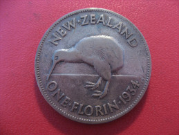 Nouvelle-Zélande - One Florin 1934 George V 5673 - New Zealand