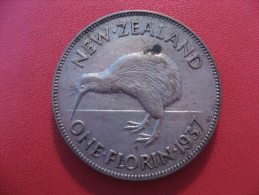 Nouvelle-Zélande - One Florin 1937 George VI 5665 - Nieuw-Zeeland