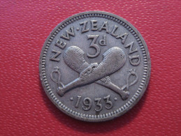 Nouvelle-Zélande - 3 Pence 1933 George V 5588 - Nieuw-Zeeland