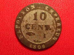 10 Centimes 1809 I Limoges Napoléon - Magnifiques Restes D'argenture 8511 - 10 Centimes