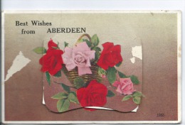 Best Wishes From ABERDEEN - Cpa 1949 - Carte à Système - Bien Voir Scan Pour L'etat Mais Dépliant Complet - Aberdeenshire