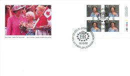 1992  Queen Elizabeth 43 ¢ Definitive Sc 1358   Plate Block Of 4 - 1991-2000