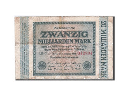 Billet, Allemagne, 20 Milliarden Mark, 1923, 1923-10-01, KM:118a, B - 20 Milliarden Mark