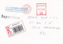 K7151 - Slovakia (2003) 830 07 Bratislava 37 (post Office Franking Machine); R-letter, Tariff: 49,00 SKK - Cartas & Documentos