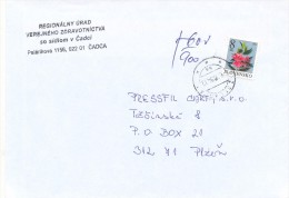 K7154 - Slovakia (2004) 020 01 Cadca 1 (letter To Czech Rep.), Tariff: 8,00 SKK - Brieven En Documenten