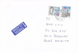 K7160 - Slovakia (2003) 900 01 Modra 1 (letter To Czech Rep.), Tariff: 13,00 SKK - Storia Postale