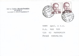 K7161 - Slovakia (2003) 850 07 Bratislava 57 (letter To Czech Rep.), Tariff: 11,00 SKK - Lettres & Documents