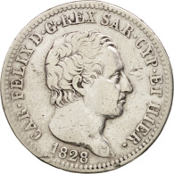 Monnaie, États Italiens, SARDINIA, Carlo Felice, Lira, 1828, Torino, TB - Italian Piedmont-Sardinia-Savoie