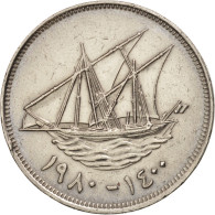 Monnaie, Kuwait, Jabir Ibn Ahmad, 100 Fils, 1980, TTB, Copper-nickel, KM:14 - Kuwait