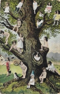 Enfants Nus Dans Un Arbre - Série 320 - Carte Précurseur - Scènes & Paysages
