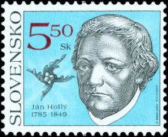 Slovakia - 2000 - Personalities - Jan Holly, Poet And Interpreter - Mint Stamp - Ungebraucht
