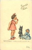 A-16 4754 :  JOYEUX NOEL POUPEE CHIEN - Cartes Humoristiques