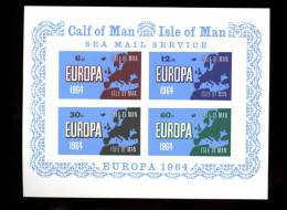 ISLE OF MAN Précurseur  EUROPA 1964 Block MINT ** - Lokale Uitgaven