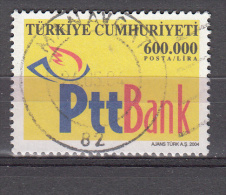 Turkije 2004 Mi Nr 3369 Postbank Embleem  Gestempeld - Used Stamps