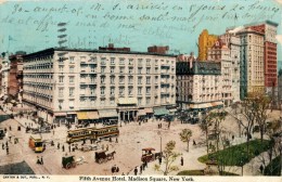Fifth Avenue Hotel, Madison Square,Trams, Carriages, Carter & Gut - Cafes, Hotels & Restaurants
